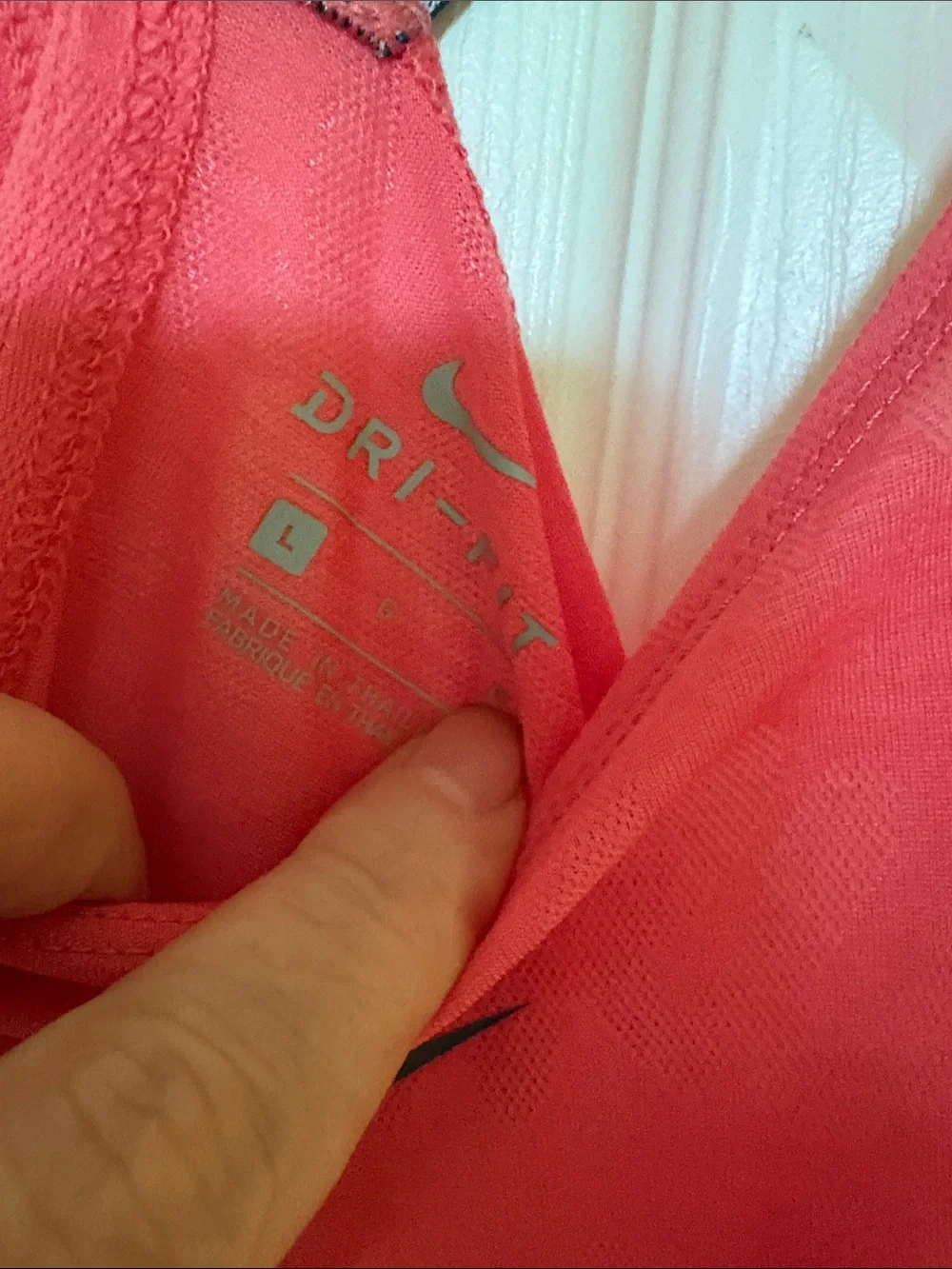 Nike Coral Pink Performance Tank with Branded Straps